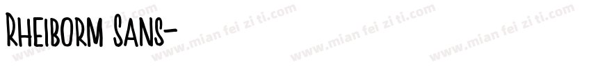 Rheiborm Sans字体转换